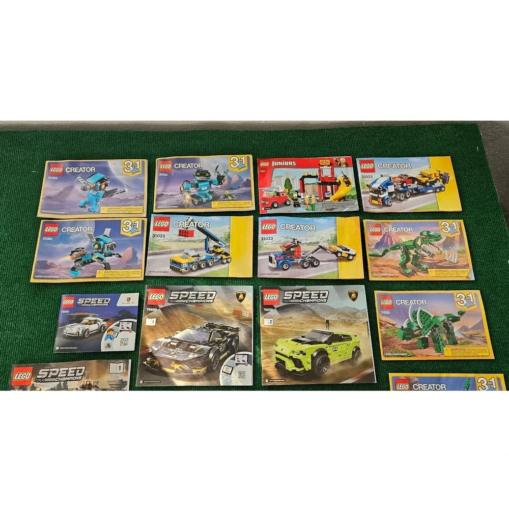 LEGO‎ Instructions 24 Lot Minecraft Creator Speed Champions Juniors Discontinued